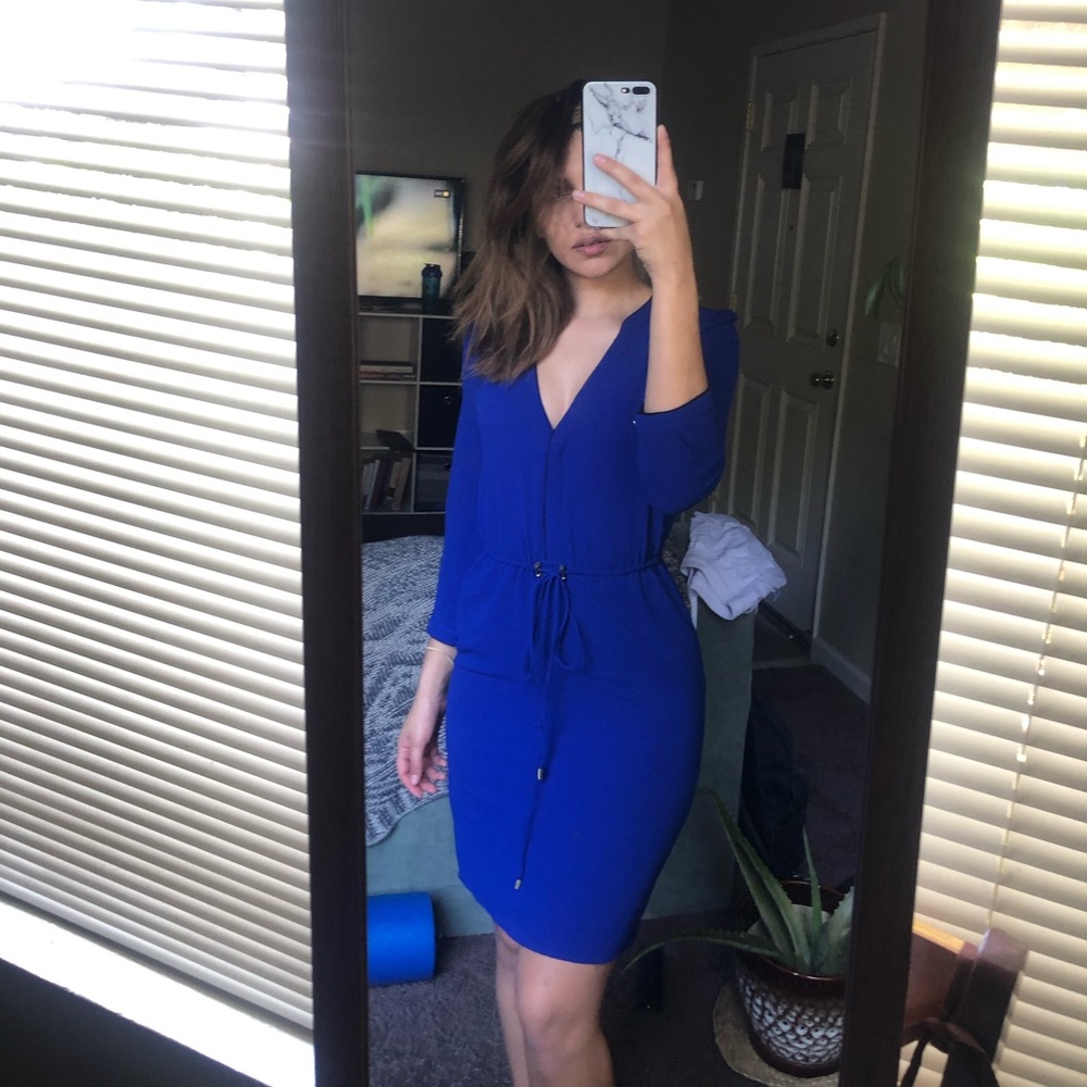H&M conscious blue dress dress